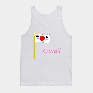 Kawaii Japanese Flag Tank Top